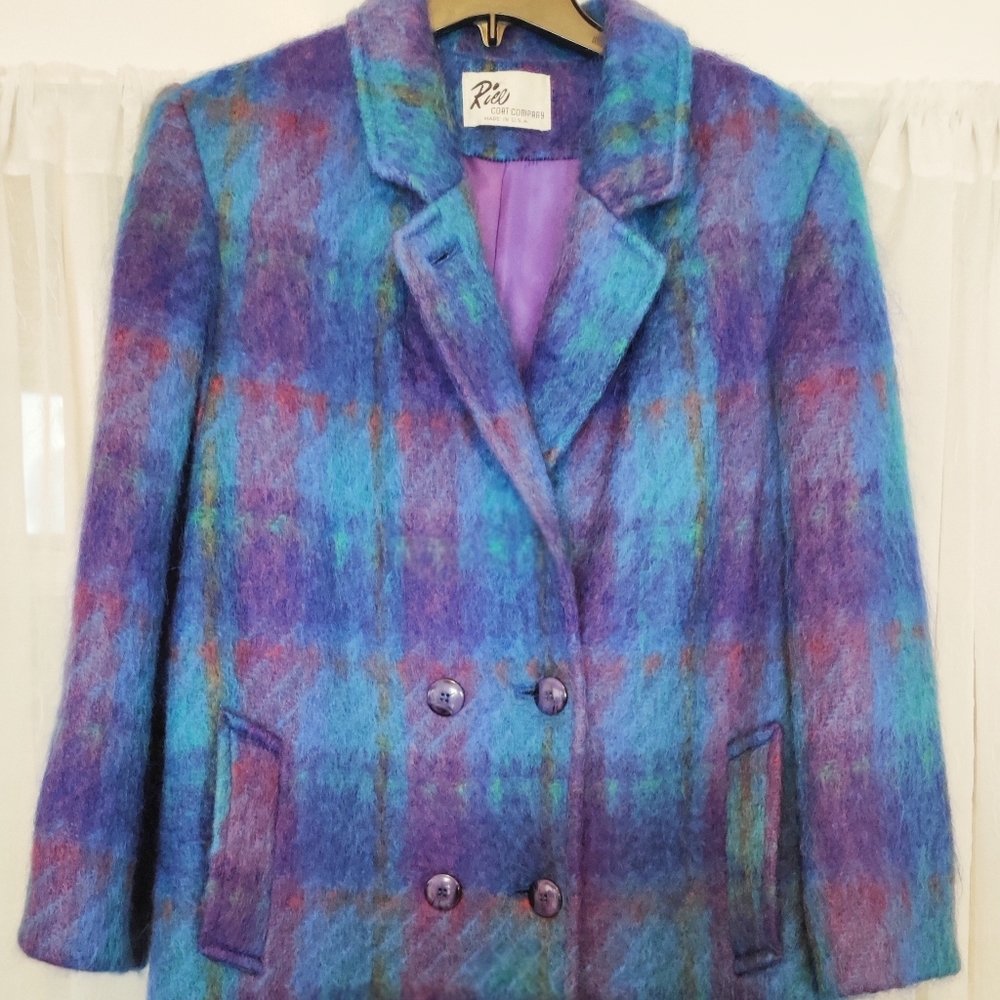 Riel Wool Mohair Long Coat Large